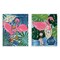 Stupell Industries Happy Hour Flamingos 2pc Wall Plaque Art Set Design by Yvette St. Amant